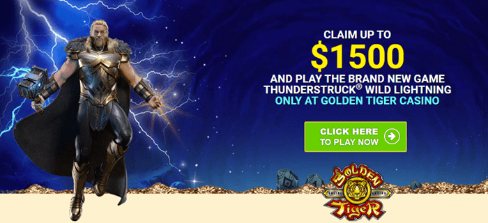 Golden Tiger Casino: Get Ready for a $1500 Sign-Up Bonus Bonanza!
